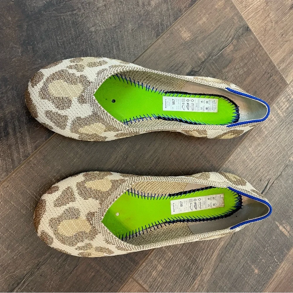 Rothy’s Shimmer Cat Patter Flats Size 7 *FLAWS - Picture 3 of 5